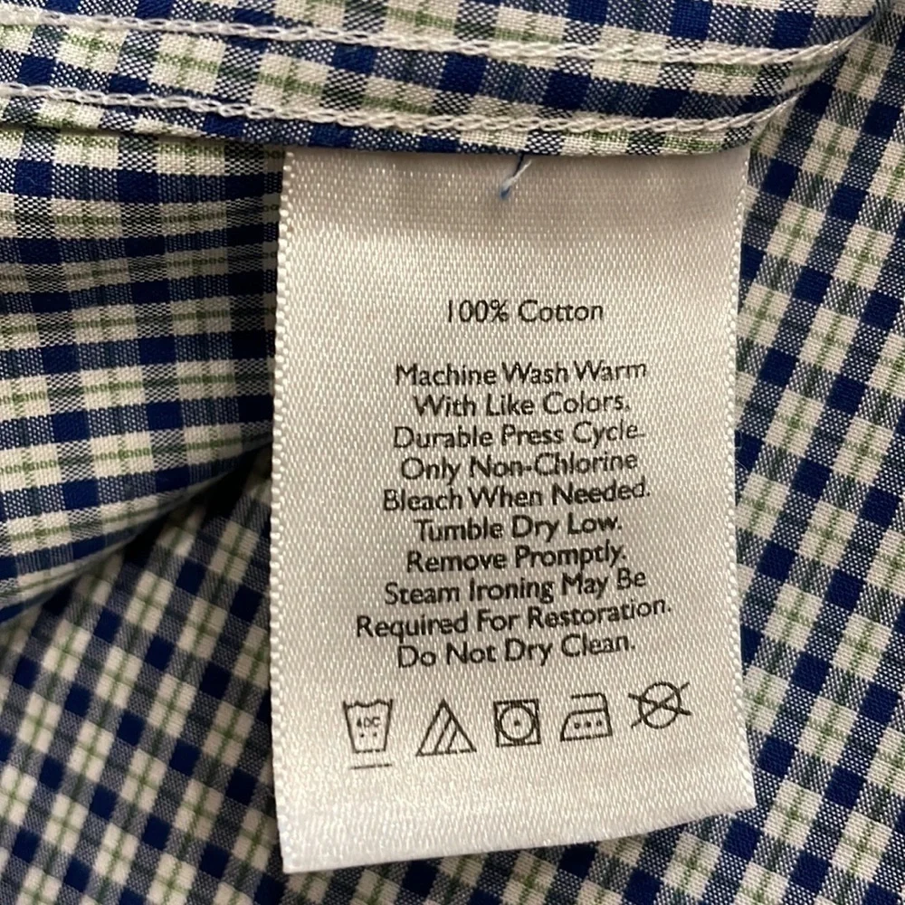 Eddie Bauer NWOT men’s wrinkle free RELAXED fit button down plaid shirt 2XL